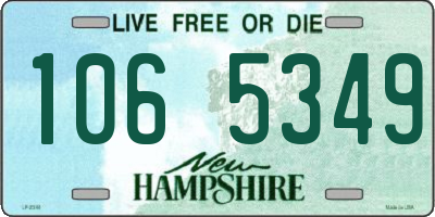 NH license plate 1065349