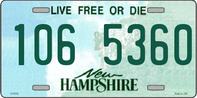 NH license plate 1065360