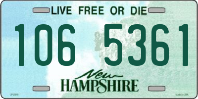 NH license plate 1065361