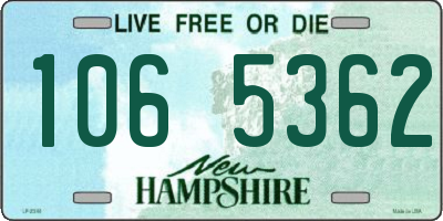 NH license plate 1065362