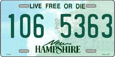 NH license plate 1065363