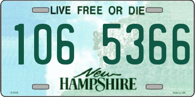 NH license plate 1065366
