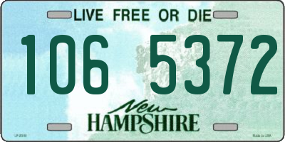NH license plate 1065372