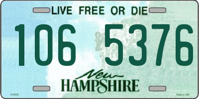 NH license plate 1065376