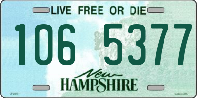 NH license plate 1065377