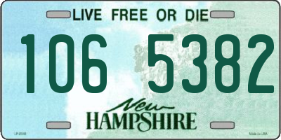 NH license plate 1065382