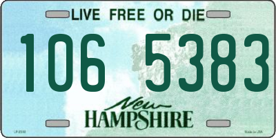 NH license plate 1065383