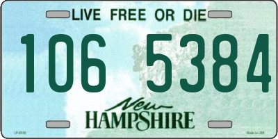 NH license plate 1065384