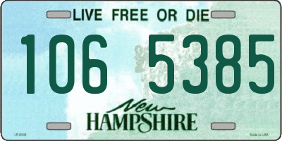 NH license plate 1065385