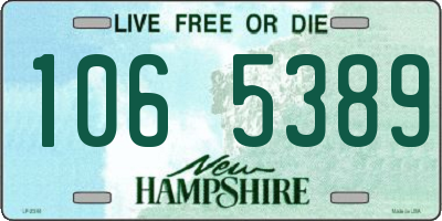 NH license plate 1065389