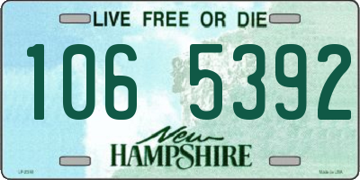 NH license plate 1065392