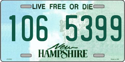 NH license plate 1065399