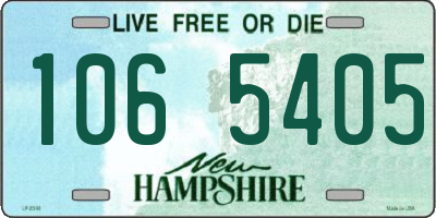 NH license plate 1065405