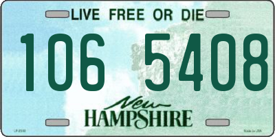 NH license plate 1065408