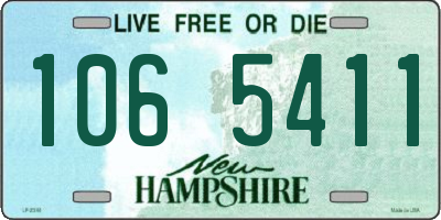 NH license plate 1065411