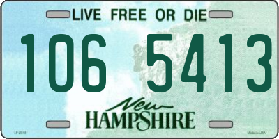 NH license plate 1065413