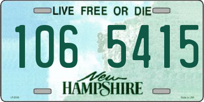 NH license plate 1065415