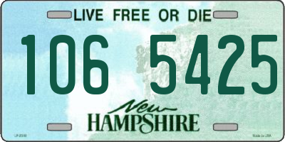 NH license plate 1065425