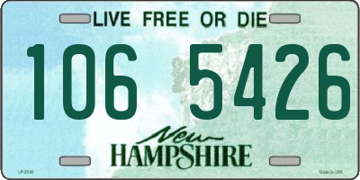 NH license plate 1065426