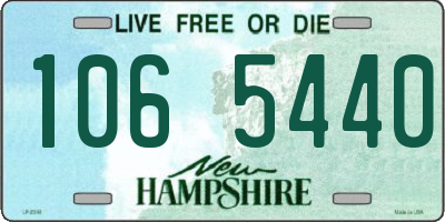 NH license plate 1065440