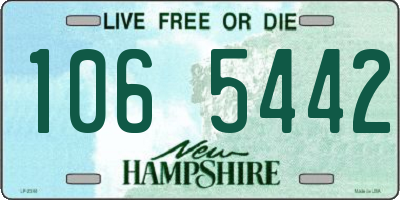 NH license plate 1065442