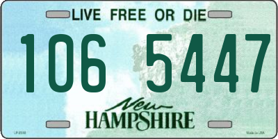 NH license plate 1065447