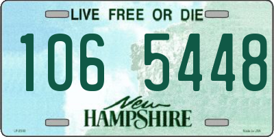 NH license plate 1065448