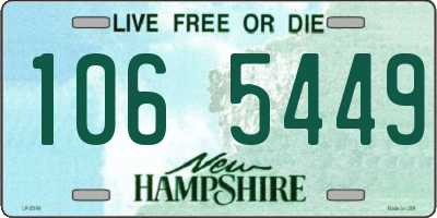 NH license plate 1065449