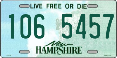 NH license plate 1065457