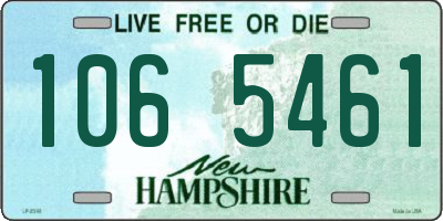 NH license plate 1065461