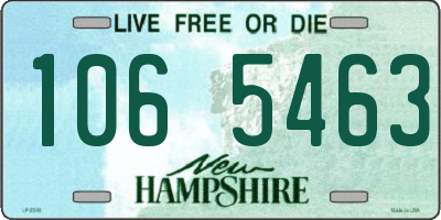 NH license plate 1065463