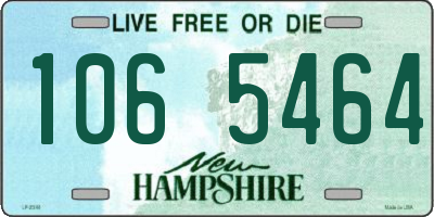 NH license plate 1065464