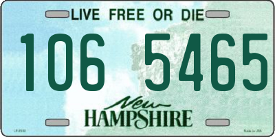 NH license plate 1065465