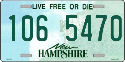 NH license plate 1065470