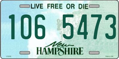 NH license plate 1065473