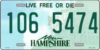 NH license plate 1065474