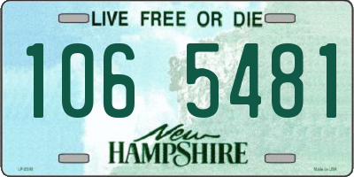 NH license plate 1065481