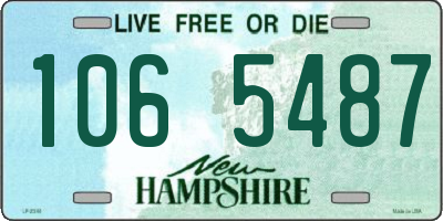 NH license plate 1065487