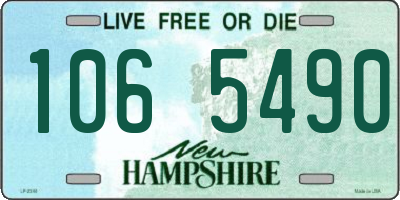 NH license plate 1065490