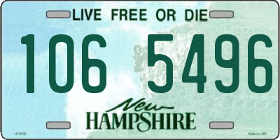 NH license plate 1065496