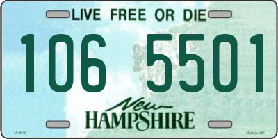 NH license plate 1065501