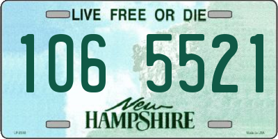 NH license plate 1065521