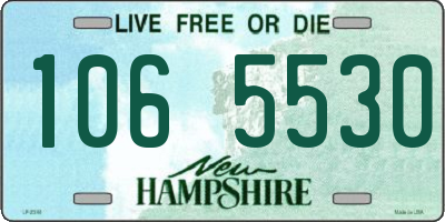 NH license plate 1065530
