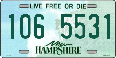 NH license plate 1065531