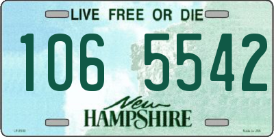 NH license plate 1065542