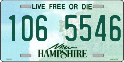 NH license plate 1065546