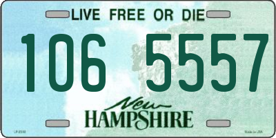 NH license plate 1065557