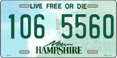 NH license plate 1065560
