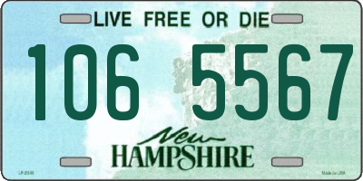 NH license plate 1065567