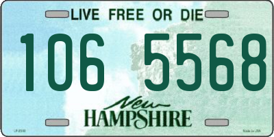 NH license plate 1065568